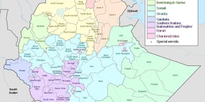 Hawassa Etiopija žemėlapyje