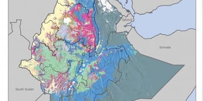 Žemėlapis dirvožemio žemėlapis Etiopija